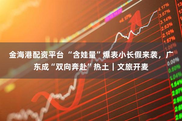 金海港配资平台 “含娃量”爆表小长假来袭，广东成“双向奔赴”热土｜文旅开麦